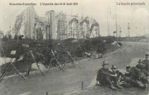 Belgium Brussels Exhibition, Fire disaster of August 14 - 15, 1910, Main facade