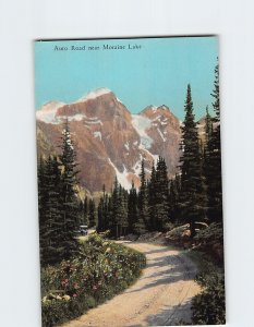 Postcard Auto Road Banff National Park Canada