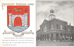 uk40241 bridport borough arms  real photo  uk dorset coat of arms