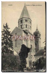 Old Postcard Cluny Steeples From I & # 39Eglise From I & # 39Abbaye