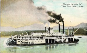 Steamer SS 'Sarah' Yukon River Northern Navigation Co Ship Unused Postcard H12