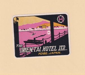 Japan Oriental Hotel Kobe Label (57755)