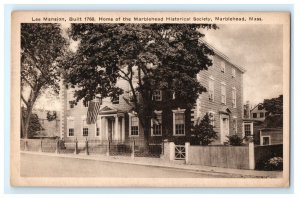 Lee Mansion Historical Society Marblehead MA Massachusetts Postcard (CB6)