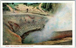 c1910s J.E Haynes Mud Volcano Steam Mudpot Yellowstone National Park #16230 A222