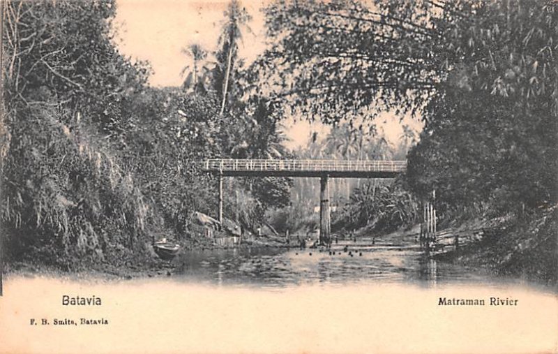 Matraman River Batavia Indonesia, Republik Indonesia Unused 