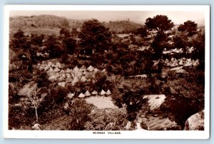 Plateau Nigeria Postcard Miango Village General View c1930's RPPC Photo