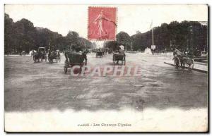 Old Postcard Paris Champs Elysees