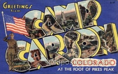 Camp Carson, Colorado Large Letter Military Unused 