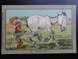 G.E.Shepheard: Horse / Donkey Theme AH, WOULD YOU?... c1909 C.W.Faulkner 955C