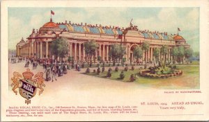 Palace of Manufacteres St. Louis MO Postcard PC196