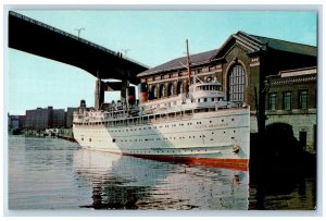 Great Lakes Passenger Steamer South American Buffalo New York NY Postcard