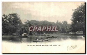 Old Postcard A Tour to Bois de Boulogne Grand Lake