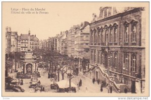 L'Hotel De Ville Et Le Perron, Place Du Marche, LIEGE, Belgium, 1910-1920s