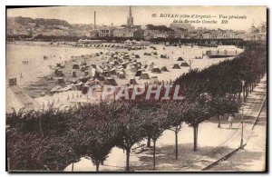 Old Postcard Royan Cote d'Argent general view of the Grande Conche