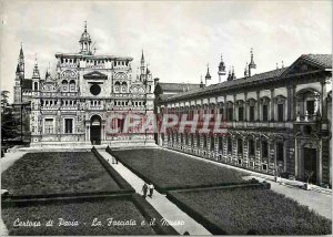 Postcard Modern Certosa di Pavia The Facciata e il Muses