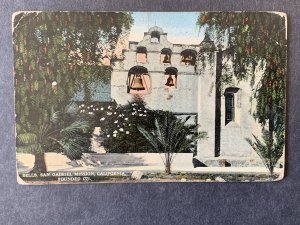 Bells San Gabriel Mision San Gabriel CA Litho Postcard H1158094917