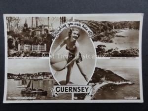 Channel Islands: Guernsey 5 Image Multiview c1950's RP