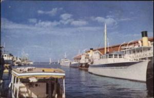 Nassau Harbor Bahamas Wharf Postcard