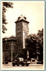 RPPC Lane County Courthouse Eugene Oregon OR Smith's Scenic Views Postcard J2