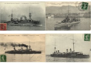 NAVY MARINE SHIPS WARSHIPS, MILITARY 52 Vintage Postcards Mostly pre-1940(L3349)