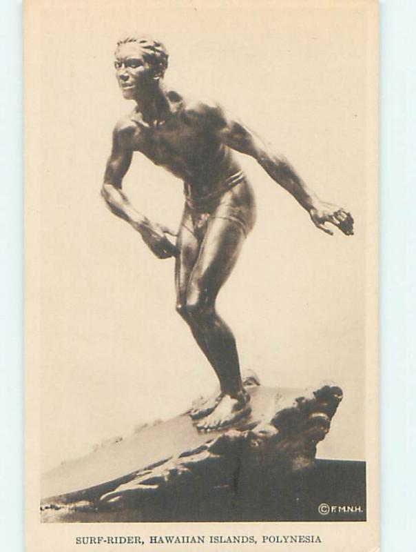 Unused 1940's STATUE AT MUSEUM OF NATURAL HISTORY Chicago Illinois IL hr1001
