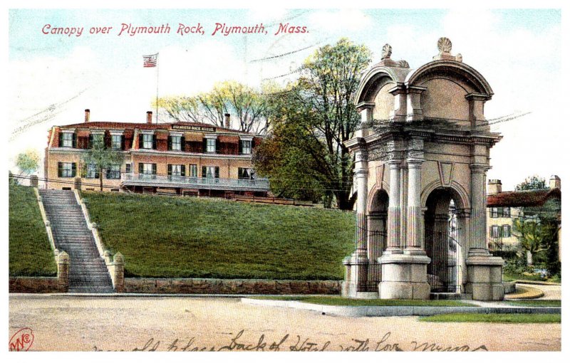 Massachusetts  Plymouth Canopy over Plymouth Rock