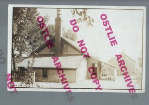 Germantown IOWA RPPC 1912 CALEDONIA CREAMERY Dairy nr Cherokee Alton GHOST TOWN