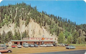 J54/ Haugan Montana Postcard Chrome Lincoln's Silver Bar and Gift Shop 320