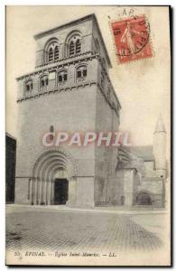 Old Postcard Epinal Eglise Saint Maurice