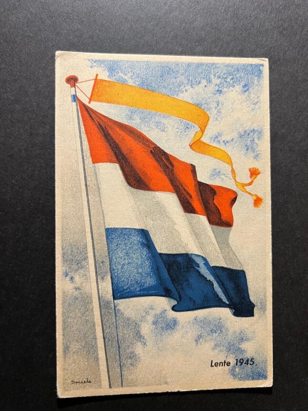 1945 Dutch Netherlands Holland Liberation WWII Postcard