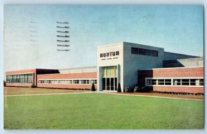 Worcester Massachusetts Postcard Entrance Grinding Machine Norton Company c1955