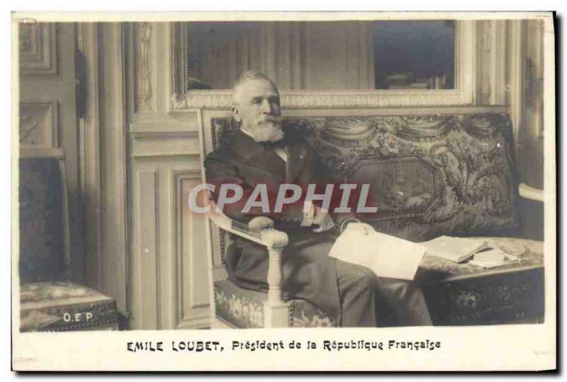 Old Postcard Emile Loubet President of the Republic