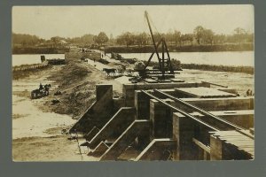 Sterling ILLINOIS RP 1907 CONSTRUCTION DAM Rock River nr Dixon Como Nelson #2