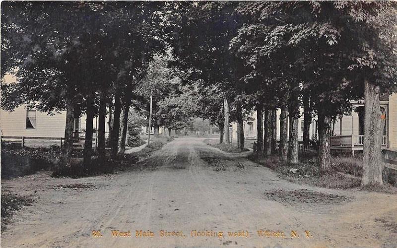 Willett NY West Main Street #36 RPPC Postcard