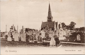 Ely Cemetery England UK Unused Valentines Series 17717 Postcard H7