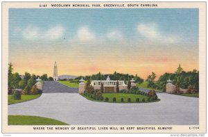 Woodlawn Memorial Park, Greenville, South Carolina, 30-40s