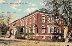 East Orange New Jersey Womens Club Street View Antique Postcard K59049