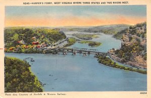 Where three states and two rivers meet, Harpers Ferry, WV