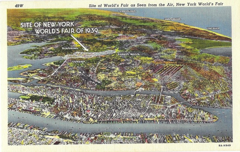 Aerial View of New York World's Fair Site 1939