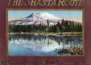 Vintage Shasta Train Route Print From A 1915 Publication Mt Shasta Lake Forest