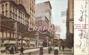 Postcard From Old Wabash Avenue North Monroe Street Chicago