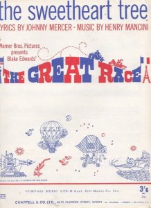 Great Race The Sweetheart Tree 1960s Sheet Music