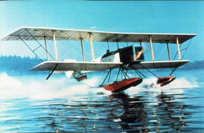 Museum Flight, Replica of First Floating Aircraft, Seattle, Washington,Postcard