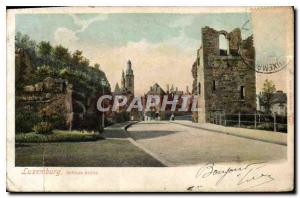 Postcard Old Luxemburg Schloss Ruin