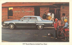 Car Advertising  1977 BUICK ELECTRA LIMITED 4-DOOR Hancock Air Terminal Postcard