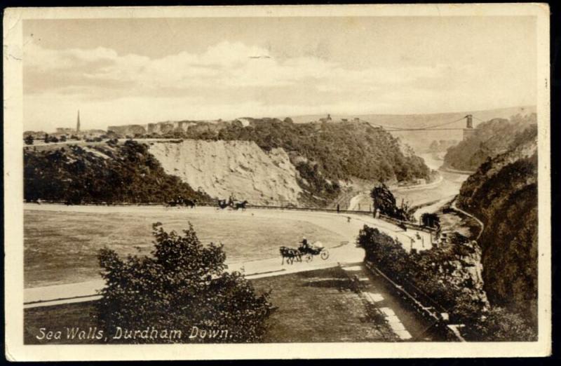 bristol, DURDHAM DOWN, Sea Walls (1915)