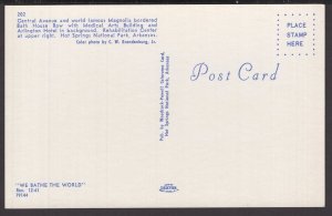 Arkansas - World Famous BATH HOUSE ROW Hot Springs National Park - Chrome