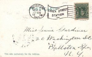 Vintage Postcard 1906 East Boston Tunnel Railway Landmark Boston Massachusetts