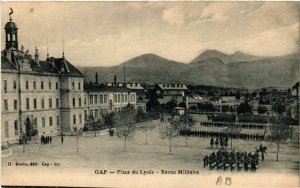 CPA GAP - Place du Lycée - Revue Militairée (453378)