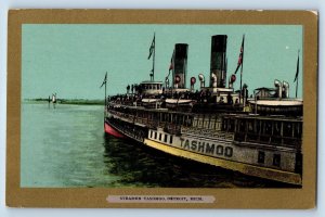 c1905's Steamer Tashmoo Passenger Ship Vessel Sailing Detroit Michigan Postcard